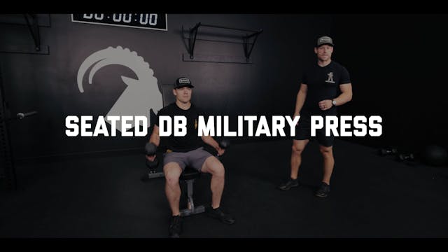 FORM - Seated DB Military Press