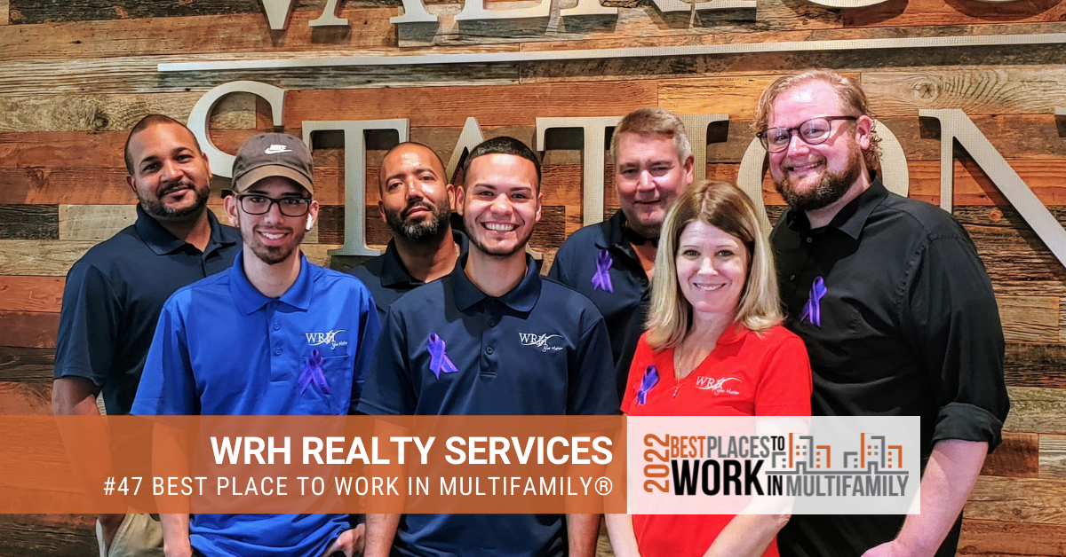 #47 Best Place to Work Multifamily® 2022 - WRH Realty