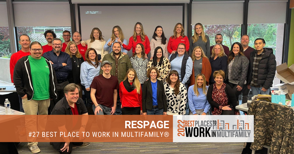 #27 Best Place to Work Multifamily® 2022 - Respage