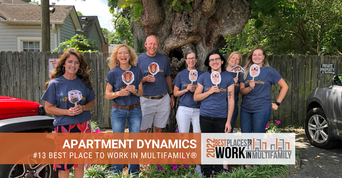 #13 Best Place to Work Multifamily® 2022 - Apartment Dynamics