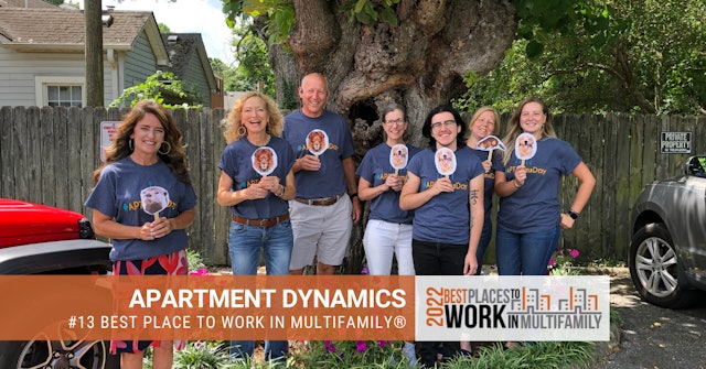#13 Best Place to Work Multifamily® 2022 - Apartment Dynamics