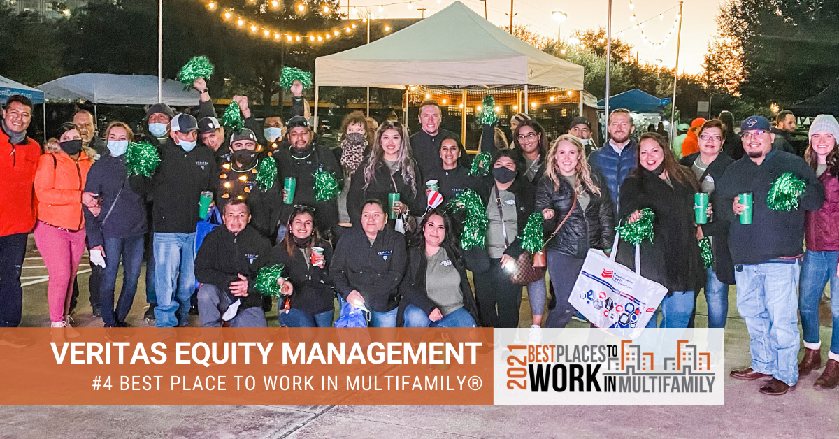#4 Best Places to Work Multifamily® 2021 - Veritas Equity Management
