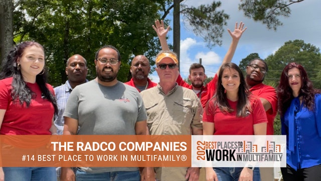 #14 Best Place to Work Multifamily® 2022 - The RADCO Companies