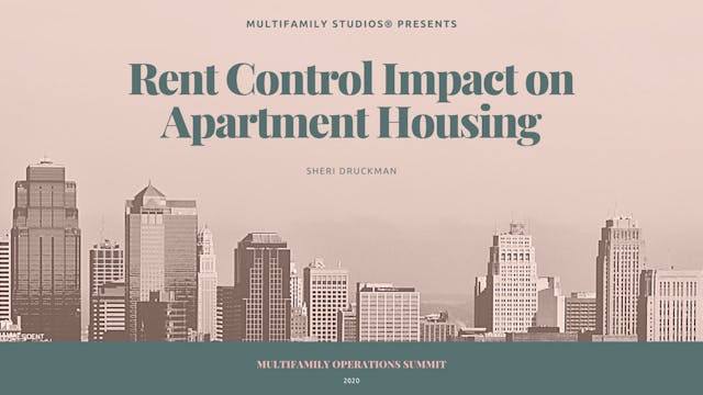 Rent Control Impact on on Apartment H...