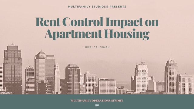 Rent Control Impact on on Apartment Housing