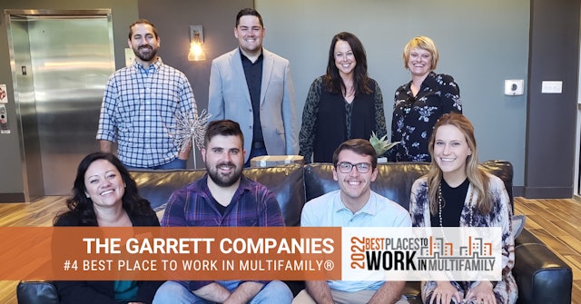 #4 Best Place to Work Multifamily® 2022 - The Garrett Companies