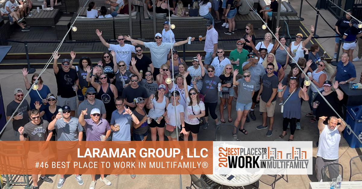 #46 Best Place to Work Multifamily® 2022 - Laramar Group