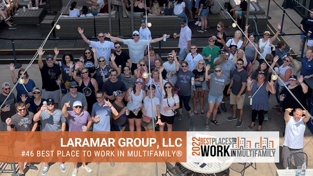 #46 Best Place to Work Multifamily® 2022 - Laramar Group
