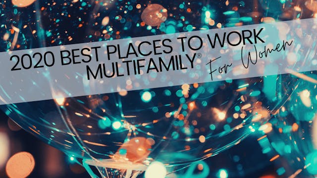 2020 Best Places to Work Multifamily®...