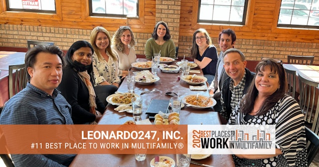 #11 Best Place to Work Multifamily® 2022 - Leonardo247