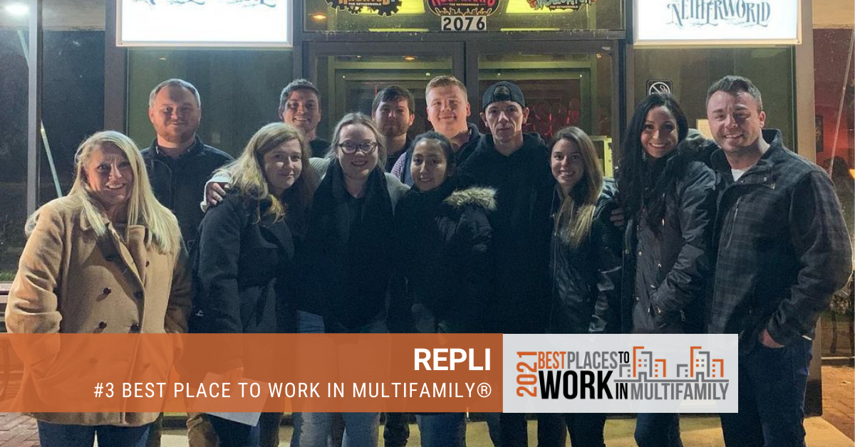 #3 Best Places to Work Multifamily® 2021 - REPLI