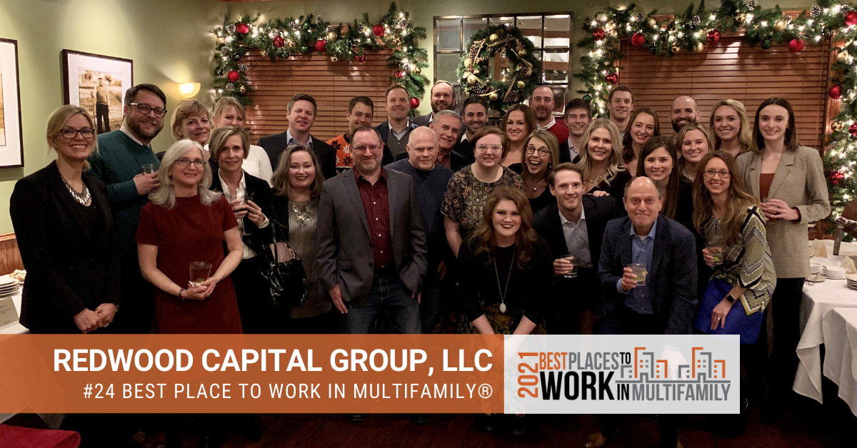 #24 Best Places to Work Multifamily® 2021 - Redwood Capital Group, LLC
