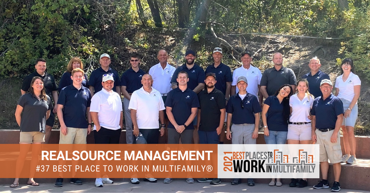 #37 Best Places to Work Multifamily® 2021 - RealSource Management