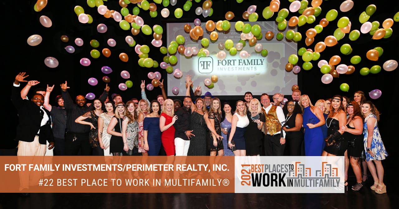 #22 Best Places to Work Multifamily® 2021 - Fort Family Investments