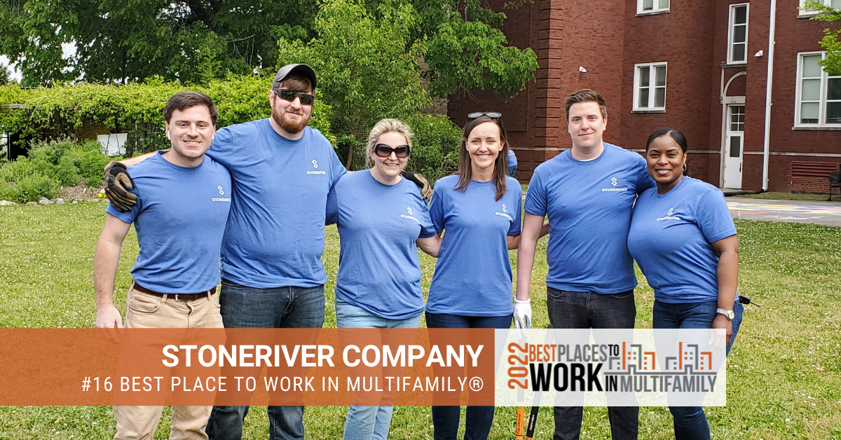 #16 Best Place to Work Multifamily® 2022 - Stoneriver Company