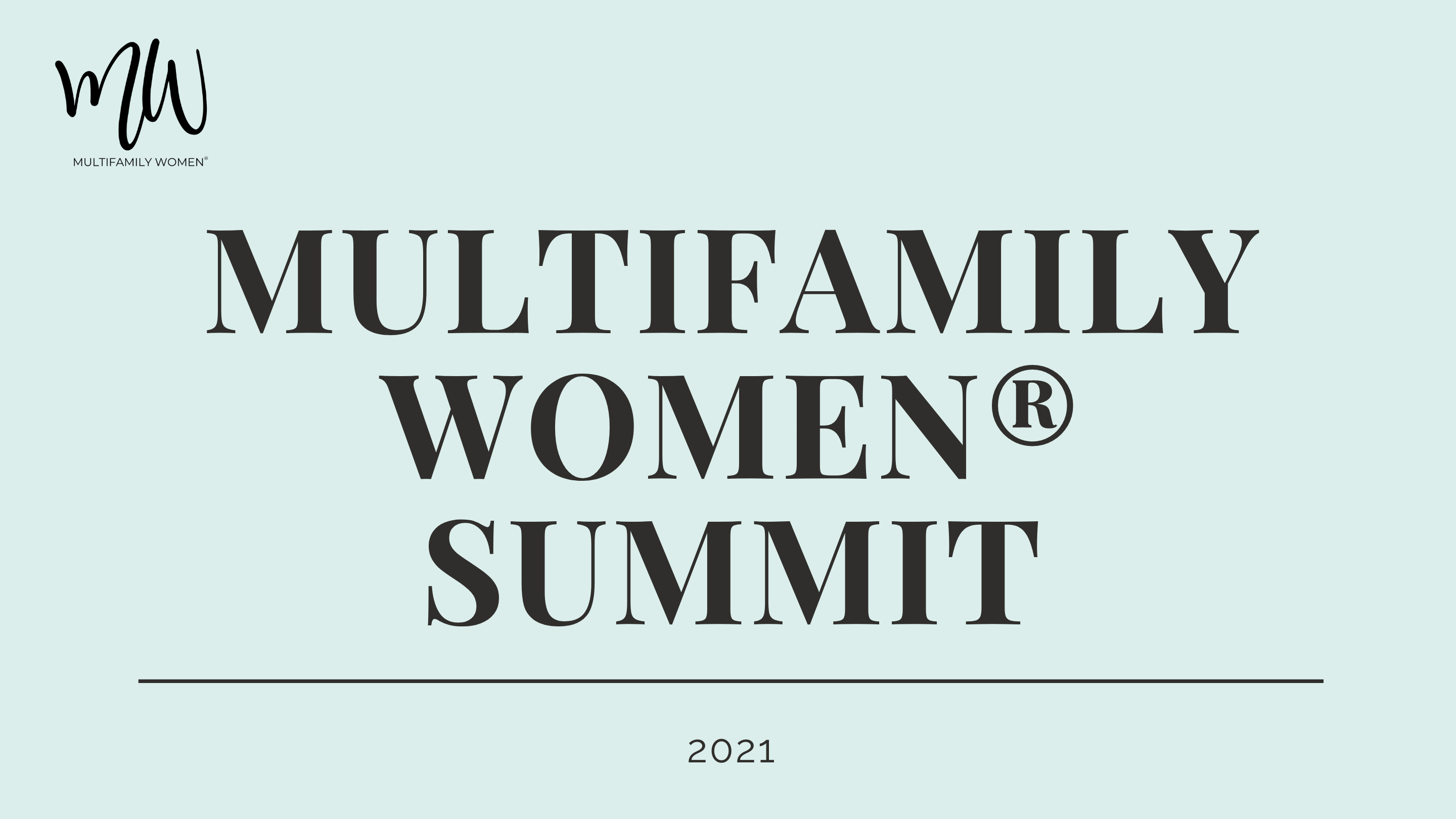 2021 Multifamily Women® Summit Multifamily Studios®