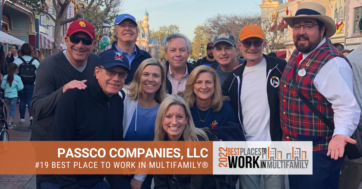 #19 Best Place to Work Multifamily® 2022 - Passco