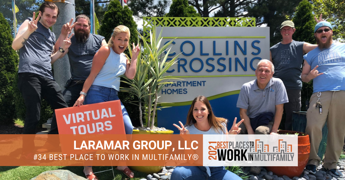 #34 Best Places to Work Multifamily® 2021 - Laramar Group, LLC