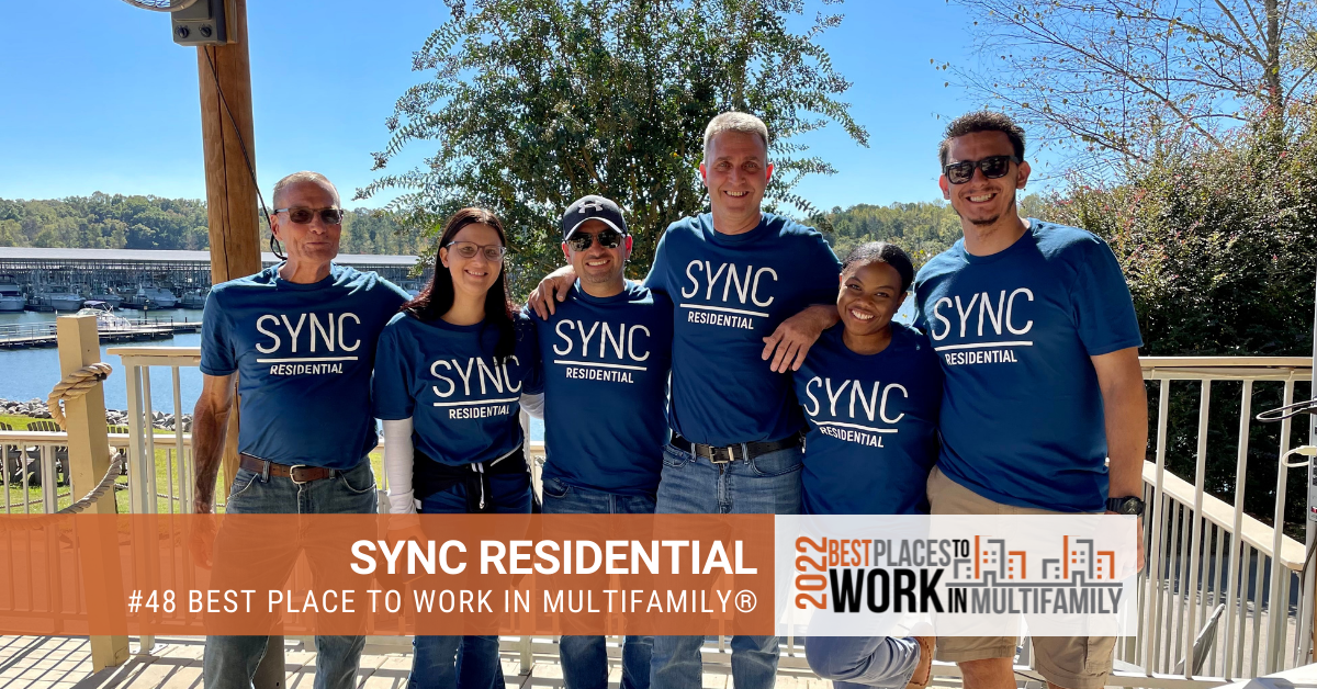 #48 Best Place to Work Multifamily® 2022 - SYNC Residential