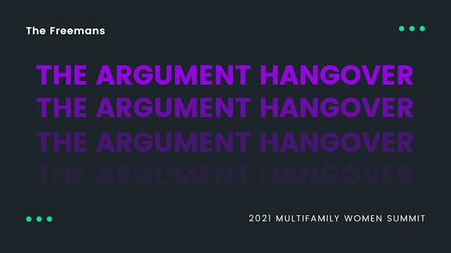 The Argument Hangover