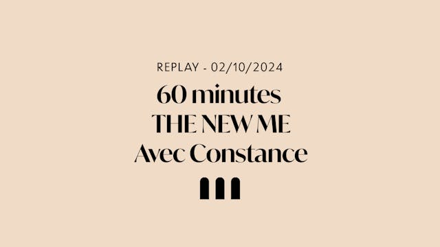 The New Me LIVE mercredi 02/10 9h ave...