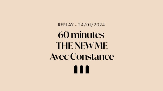 The New Me LIVE mercredi 24/01 9h ave...