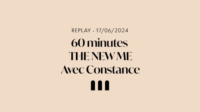 The New Me LIVE lundi 17/06 18h avec ...