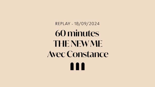 The New Me LIVE mercredi 18/09 9h ave...