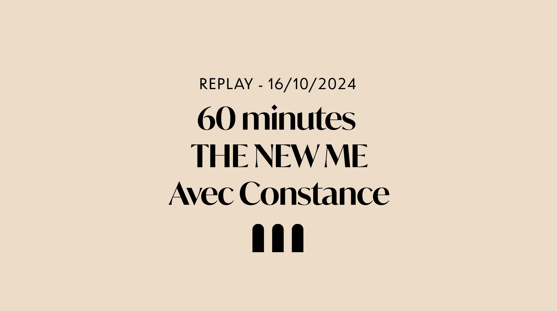 The New Me LIVE mercredi 16/10 9h avec Constance 