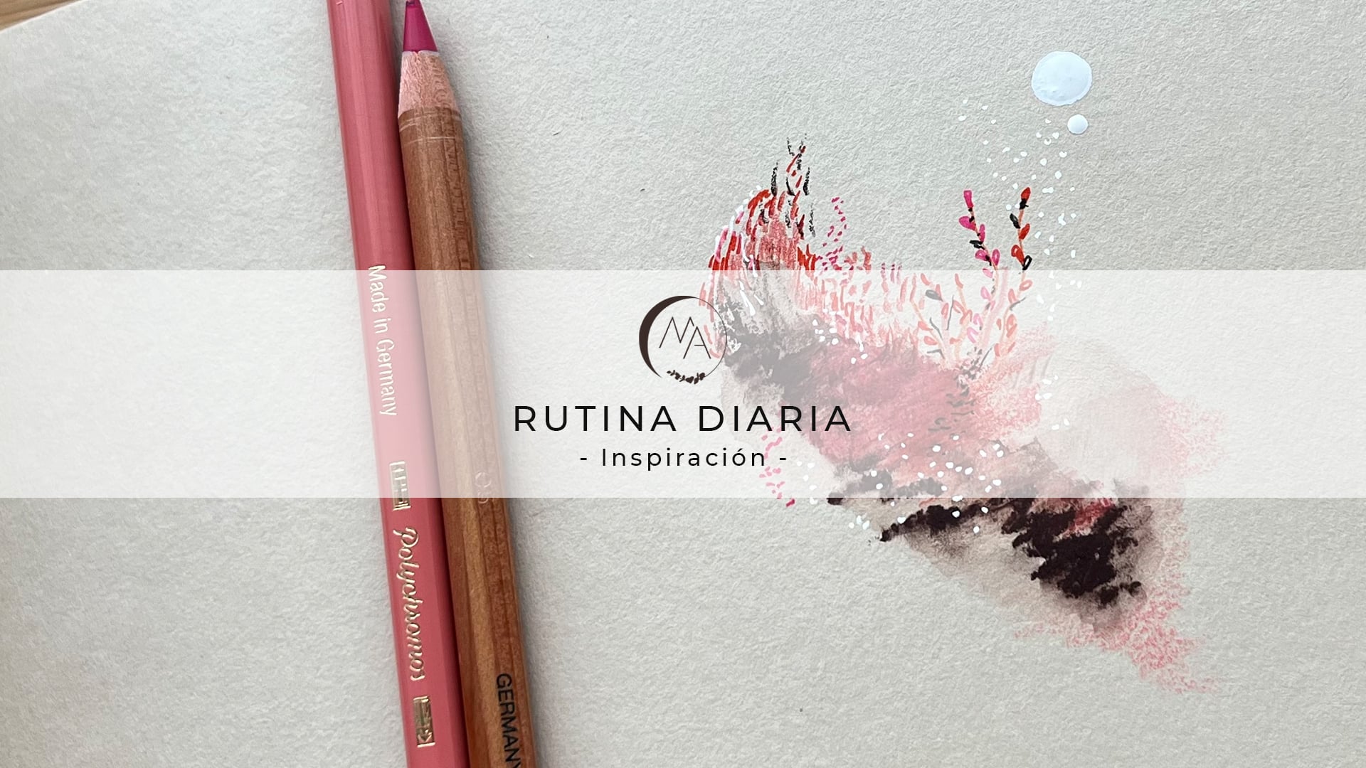 Rutina diaria para relajarse y abrir procesos creativos- Técnica mixta