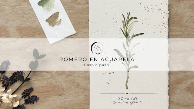 Romero en acuarela