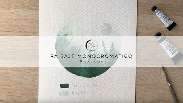 Paisaje monocromático- Paso a paso