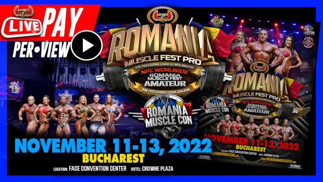 2022 Romania Muscle FEST - IFBB PRO Only