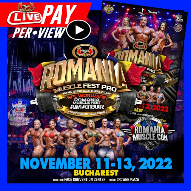 2022 Romania Muscle FEST - IFBB PRO Only