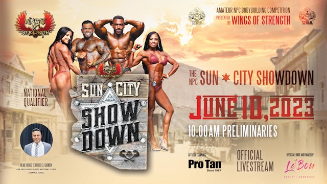 The 2023 NPC Sun City Showdown Prelims
