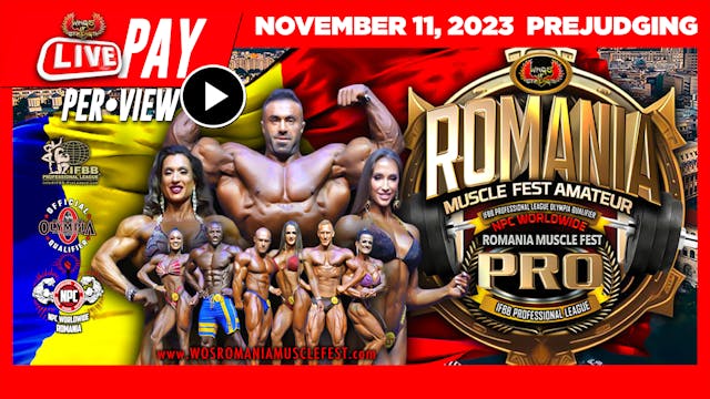 Prejudging 11-11 Romania Muscle Fest - 11/11/2023