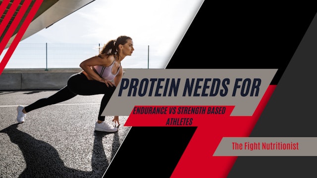 Protein Needs for Endurance vs Strength Based Athletes