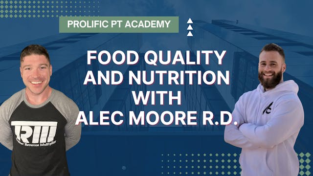 Food Quality with Alec Moore