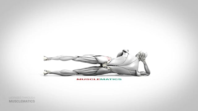 Floor Hip Abductions - (View 3) - LEFT