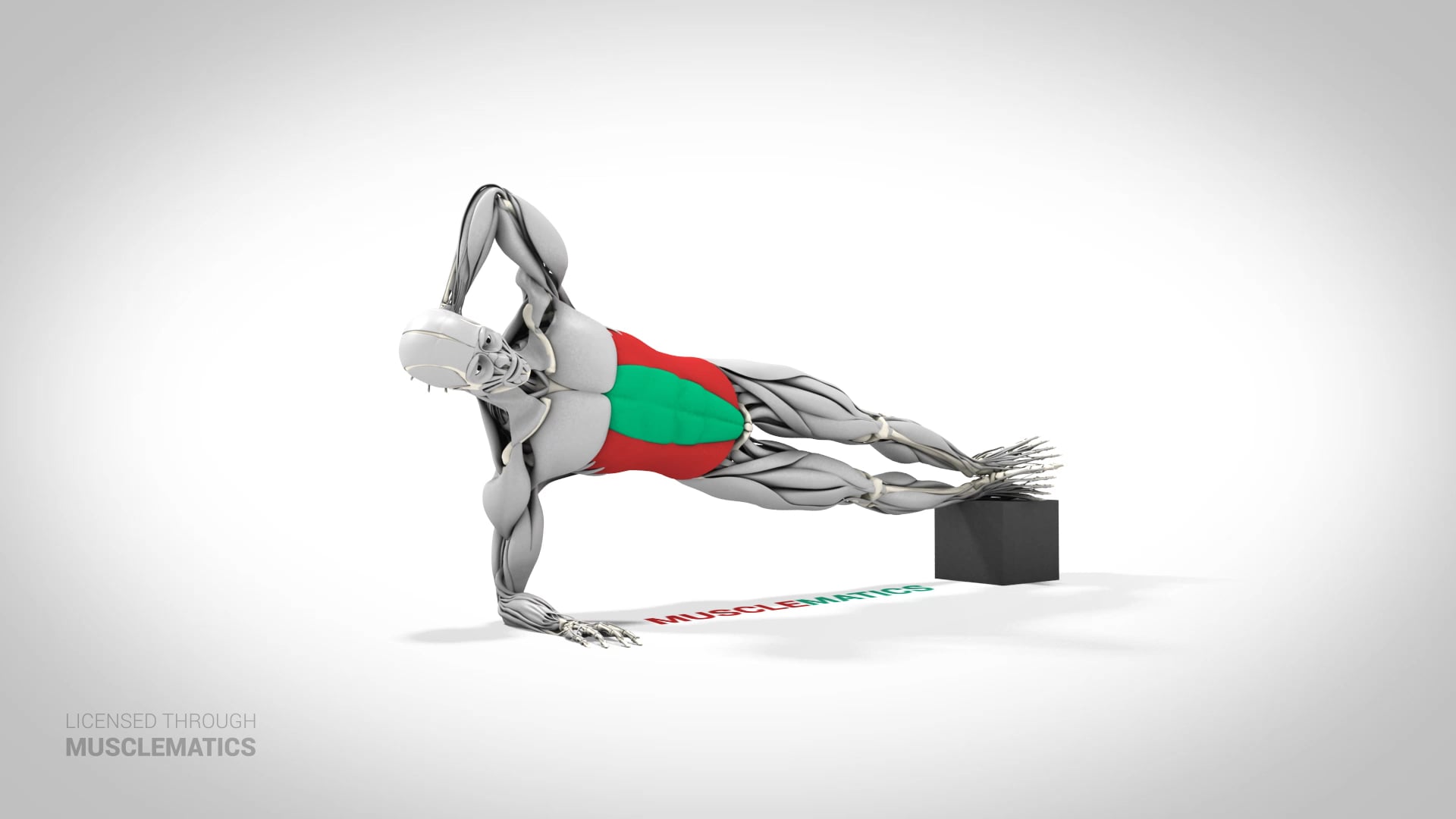 Decline Side Plank - (View 2) - LEFT