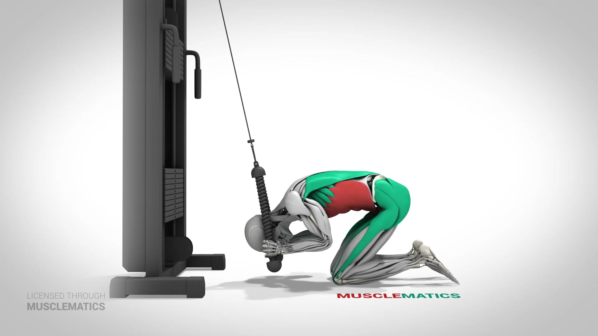 High-Pulley Crunches - (View 1)