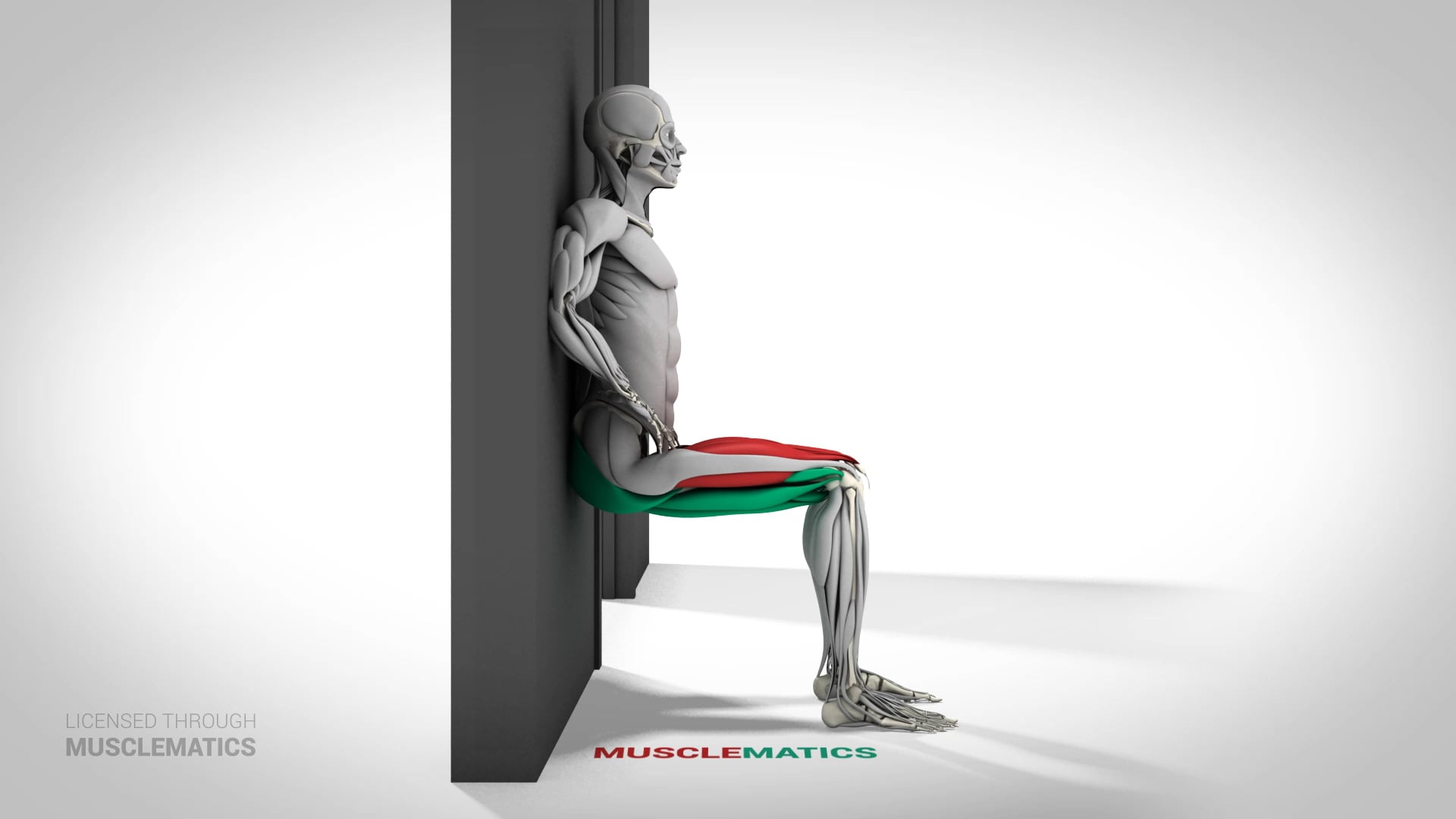 Wall Squat Isohold - (View 2)