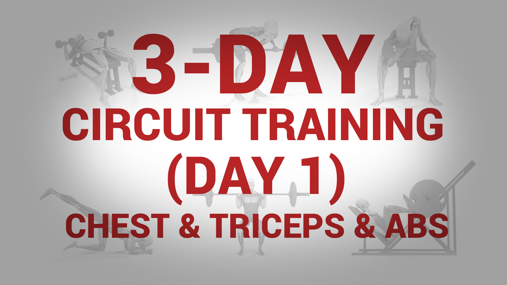 3-Day Circuit Training (Day 1) - CHEST & TRICEPS & ABS