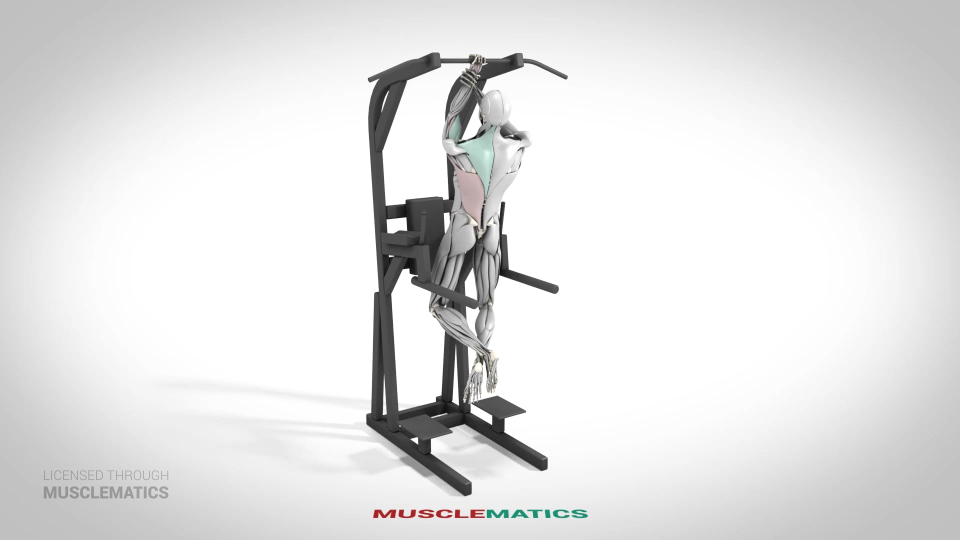 One-Arm Self-Assisted Pull-Up - (View 3) - LEFT