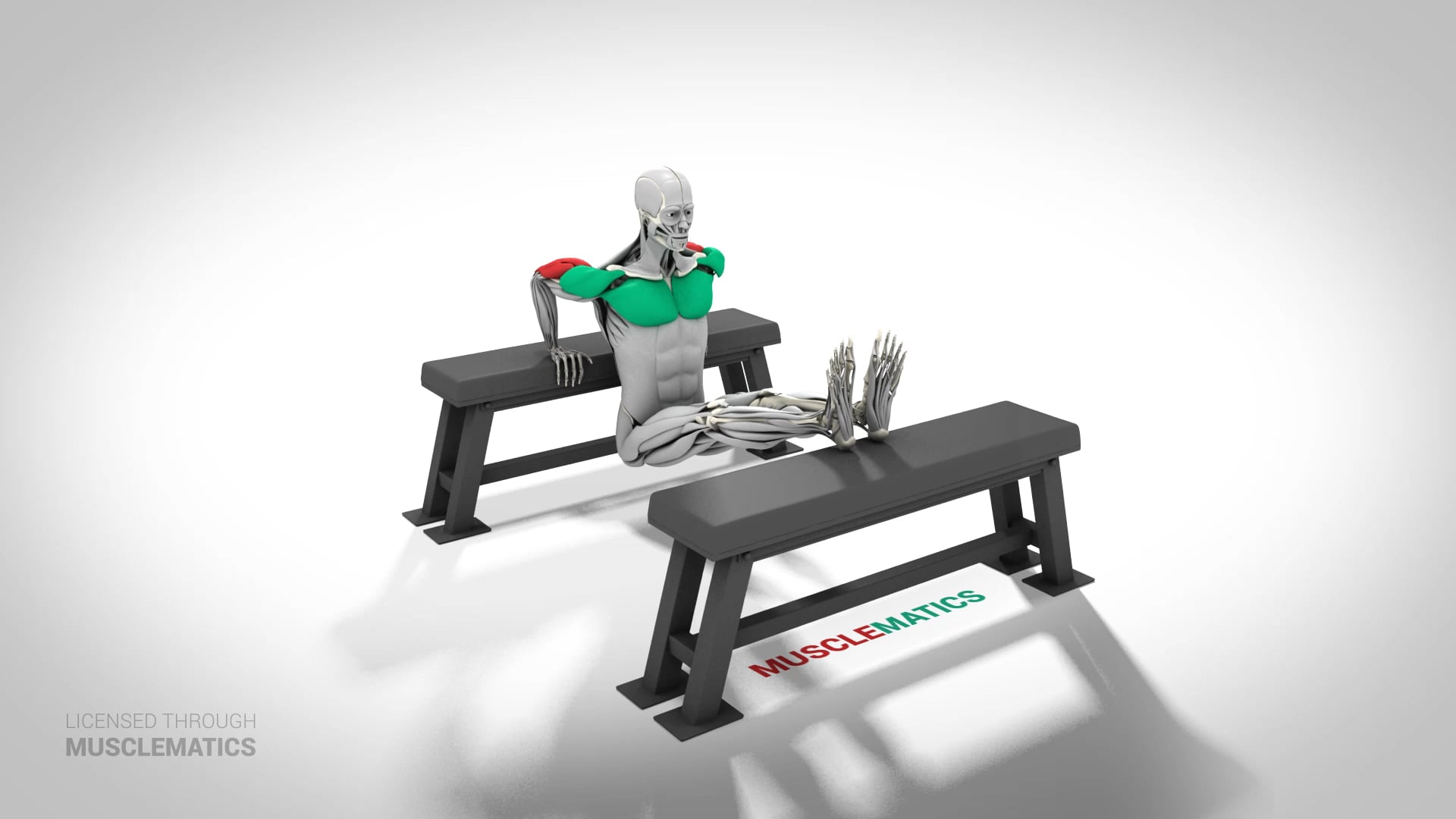 Three-Point Tricep Dip - (View 1)