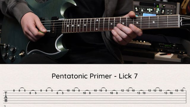 Pentatonic Primer Lick 7