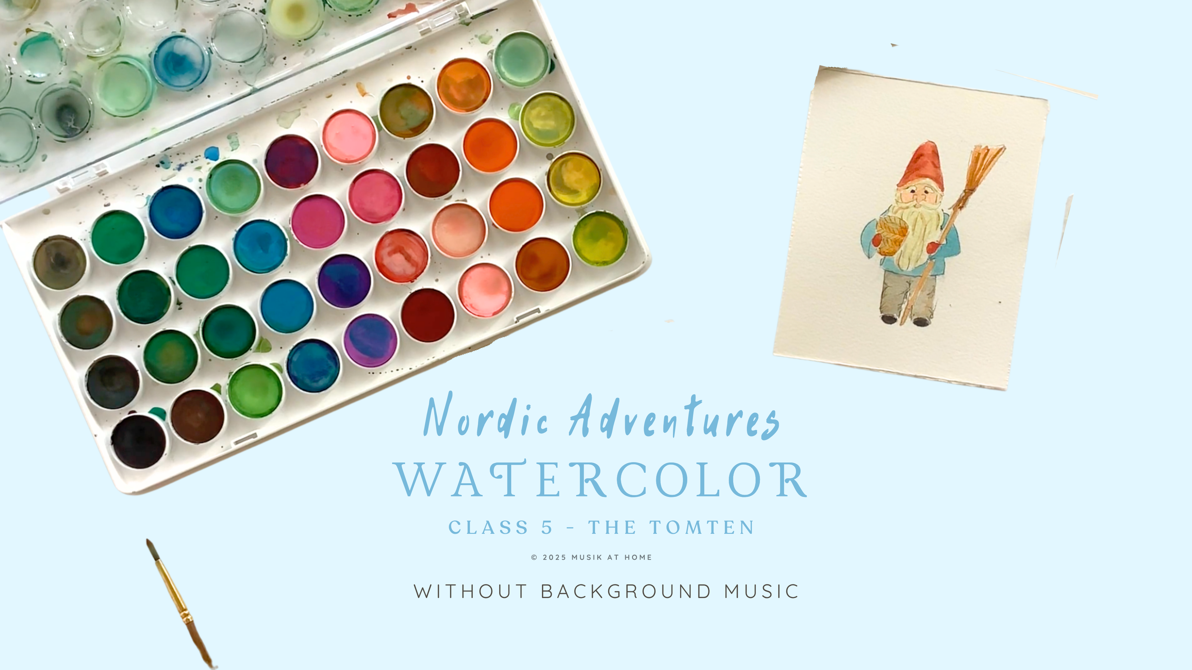 Nordic Adventures Watercolor: Tomten No Music
