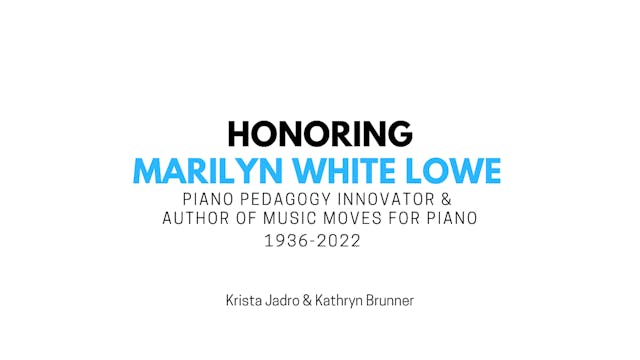 Honoring Marilyn Lowe