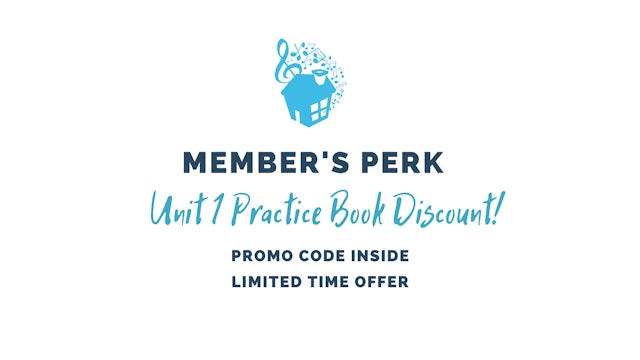 Members Piano Practice Book Discount: Unit 1