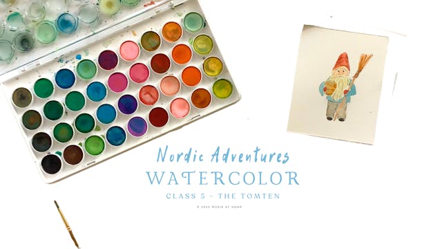 Nordic Adventures Watercolor: Tomten